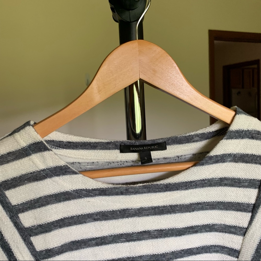 Banana Republic Striped Midi Shirt Dress Small - Picture 5 of 8
